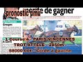 10 octobre 2025pronostic pmu 1 Course 4 - PARIS-VINCENNESTROT ATTELE - 2850m - 68000.00€