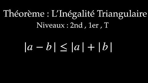 Démonstration inégalité triangulaire