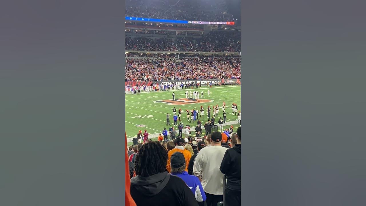 Stadium After Ambulance Left #mondaynightfootball @buffalobills at @Bengals @NFL Week 17, 2023