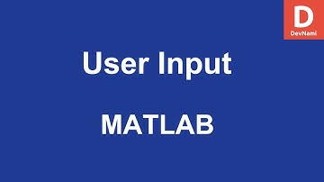 MATLAB User Input in Command Window