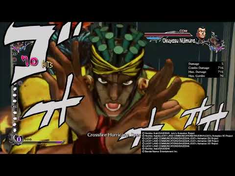 JoJos Bizarre Adventure All Star Battle R 1.41 Buffs Avdol 76% Combo