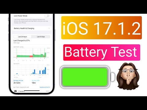 iOS 17.1.2 Battery Test | iOS 17.1.2 Battery Drain | iOS 17.1.2 battery draining issue | iOS 17.1.2