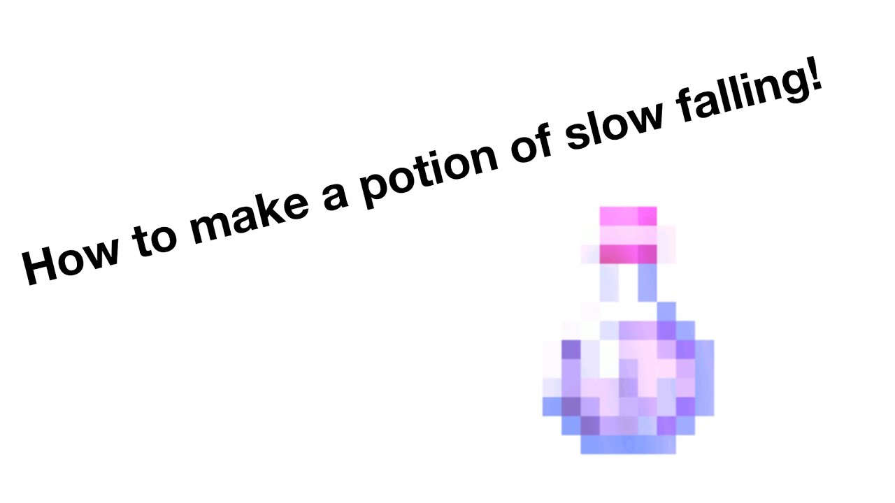 How to make a potion of slow falling in Minecraft! - YouTube
