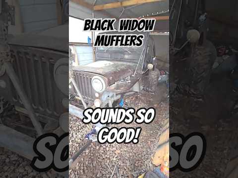 Barn Find Jeep get new exhaust!! #blackwidow #venom250 #barnfind #willysjeep #dirtycurtycustoms