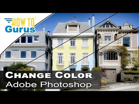 Photoshop Architecture :  Change House Color to Match Swatch : CC  CS CS Tutorial