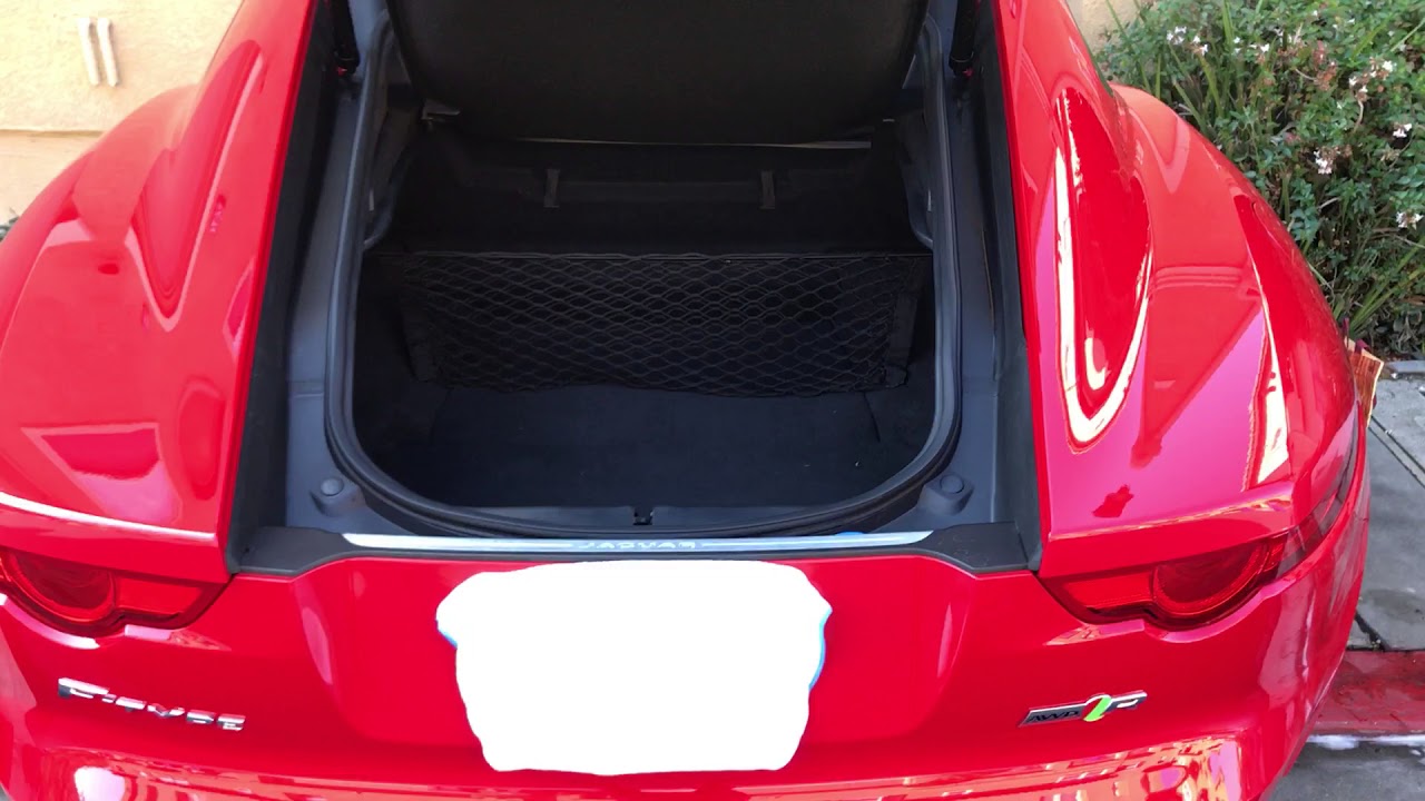 Cargo net for Jaguar FType coupe YouTube