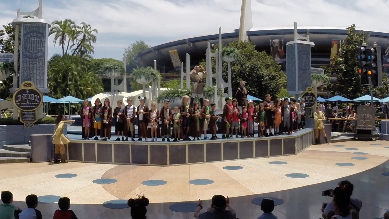 Star Wars Jedi Training Academy at the Tomorrowland Terrace Disneyland