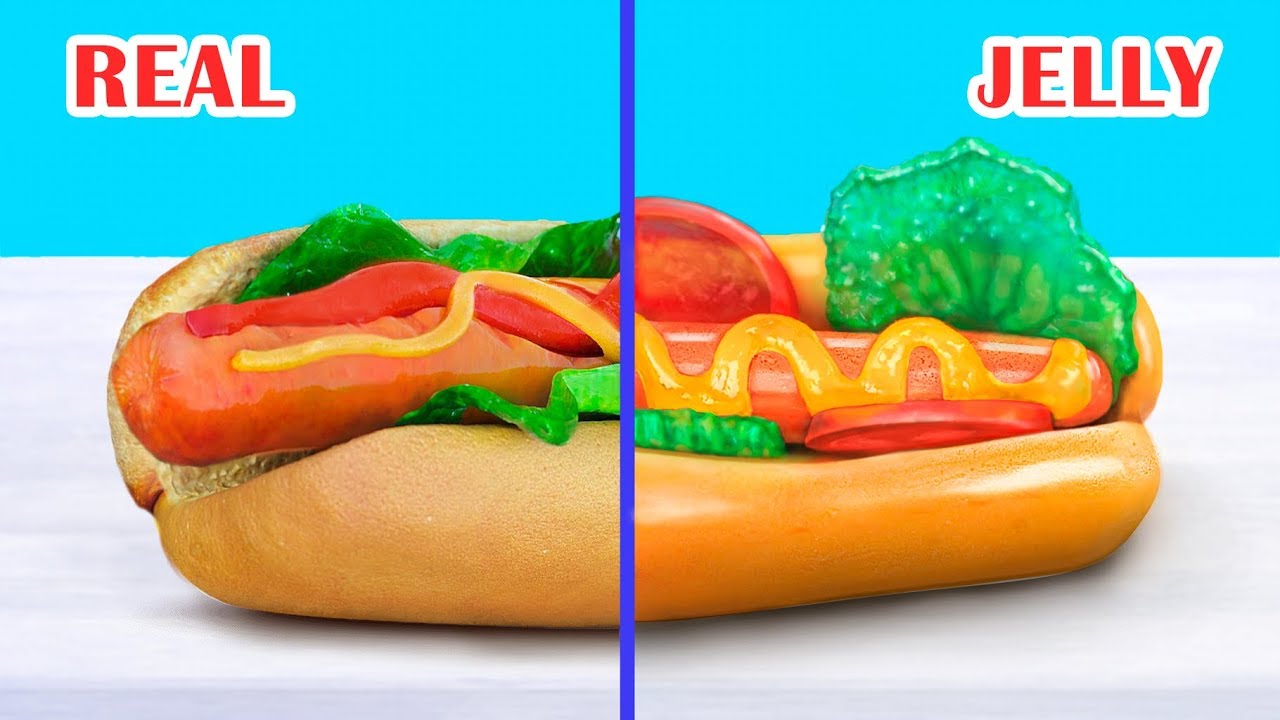 Gummi Essen vs Richtiges Essen