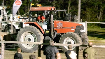 Case IH mx135 pulling St-Bernard 2015 Vegiard part1/2