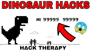 How to Hack No Internet Game or Dinosaur Game | Hacks Chrome Dinosaur Game CHEATS ! #hacktherapy screenshot 4