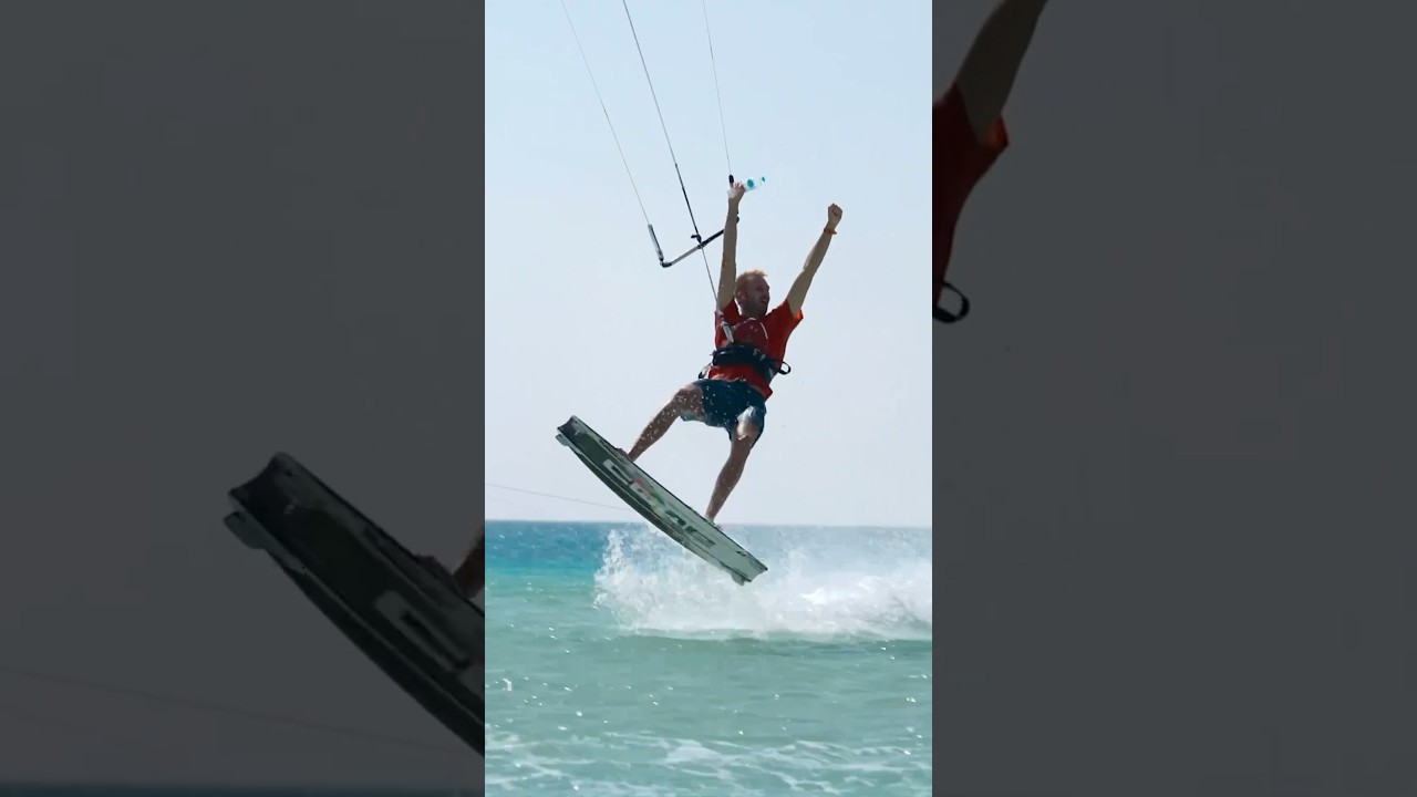 Better than a bottle flip? / Kiteboarding
