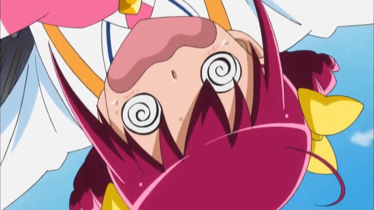 Miyuki [Cure Happy] gets Dizzy (Swirly and X Eyes (3)) - YouTube