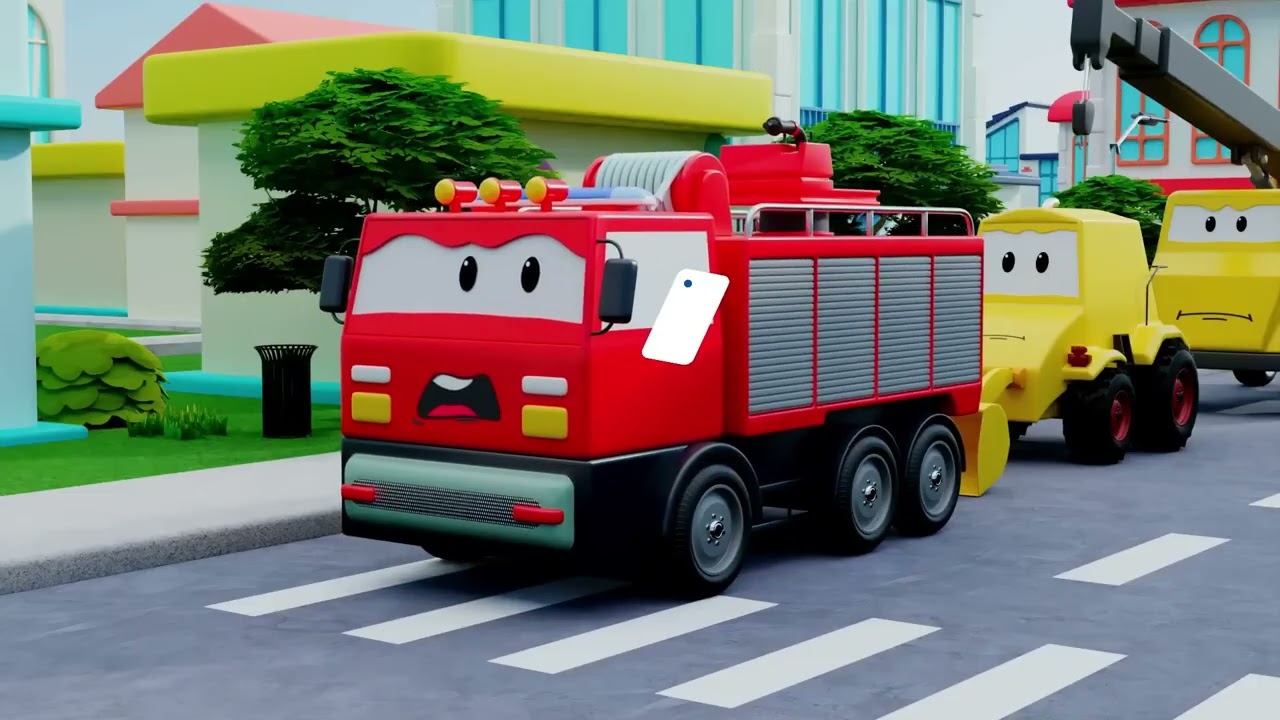 Tractor Crashes Into Gas Station & got fire, Firetruck came to help.