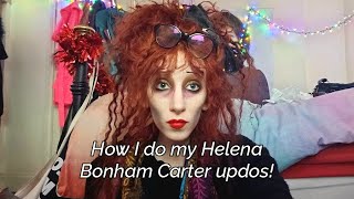 Helena Bonham Carter inspired updo tutorial
