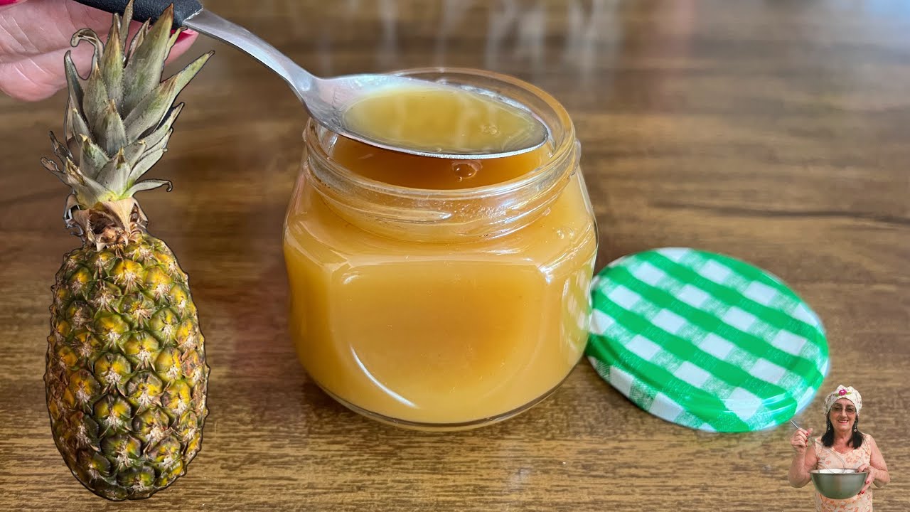 Xarope de Abacaxi Caseiro que Acaba com a Tosse e Limpa os Pulmões.