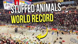 Thousands of Stuffed Animals, Hitting World Record, Flew From the Stands