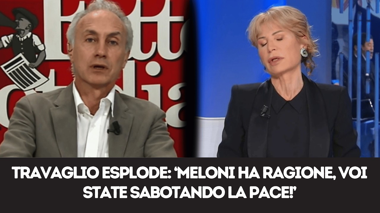 Travaglio sferra un doppio colpo: smonta Gruber e la sua propaganda mediatica!