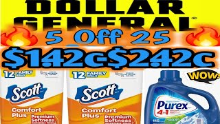 4/4/2026 Dollar General Couponing this  week.  #5off25 #couponing #dollargeneral