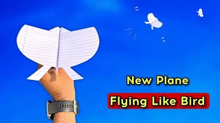 PAPER FLYING CIRCLE BIRD, NEW PAPER PLANE, FLYING LIKE A BIRD, BEST FLYING NOTEBOOK BIRD, PAPER FLY