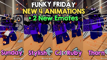 Funky Friday | !! NEW BIGGEST UPDATE 4 NEW ANIMATIONS + 2 NEW EMOTES SHOWCASE !! [+ Sunday Mod]