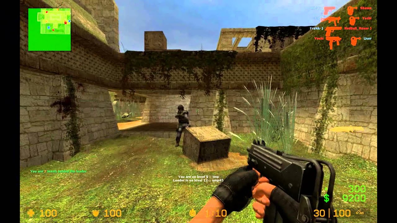 Double kill head shot Counter Strike:Source Slow mo
