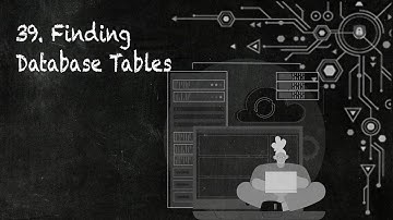 39. Finding Database Tables