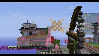Minecraft java jugando en los servidores en bedwars con mi compañero Steve  la version 1.8.9
