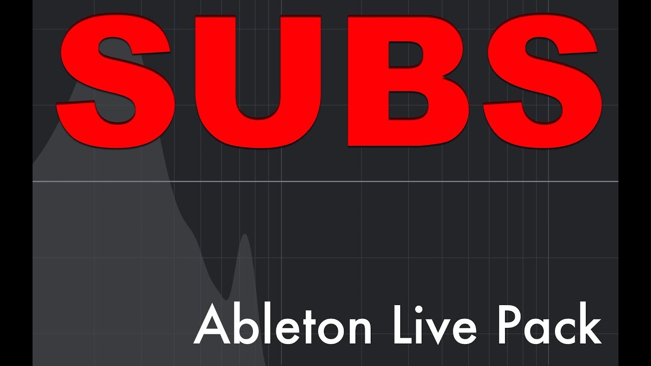 SUBS Ableton Live Pack - Powerful Sub Bass Instruments - YouTube