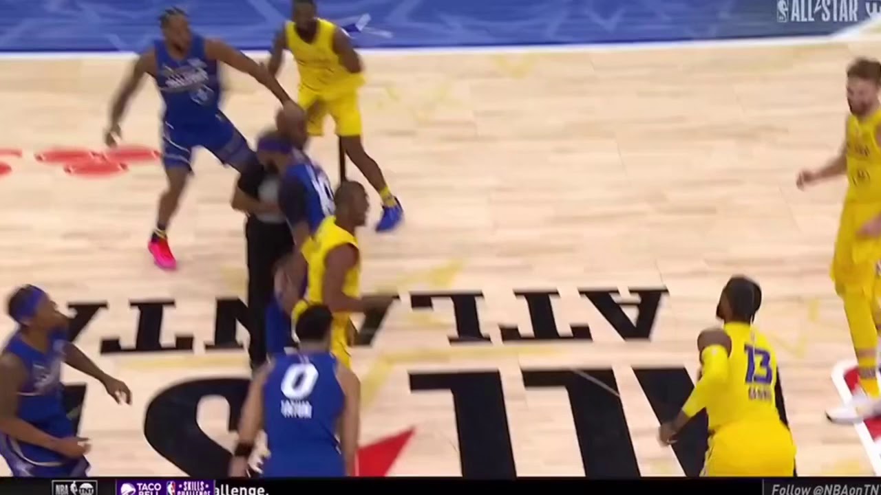 Chris Paul and Mike Conley jump ball 😂| NBA All Star game 2021