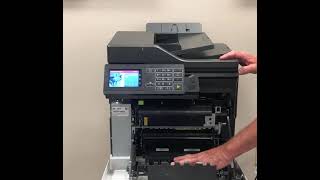 MX C357F MX C407P paper jam or misfeed removal