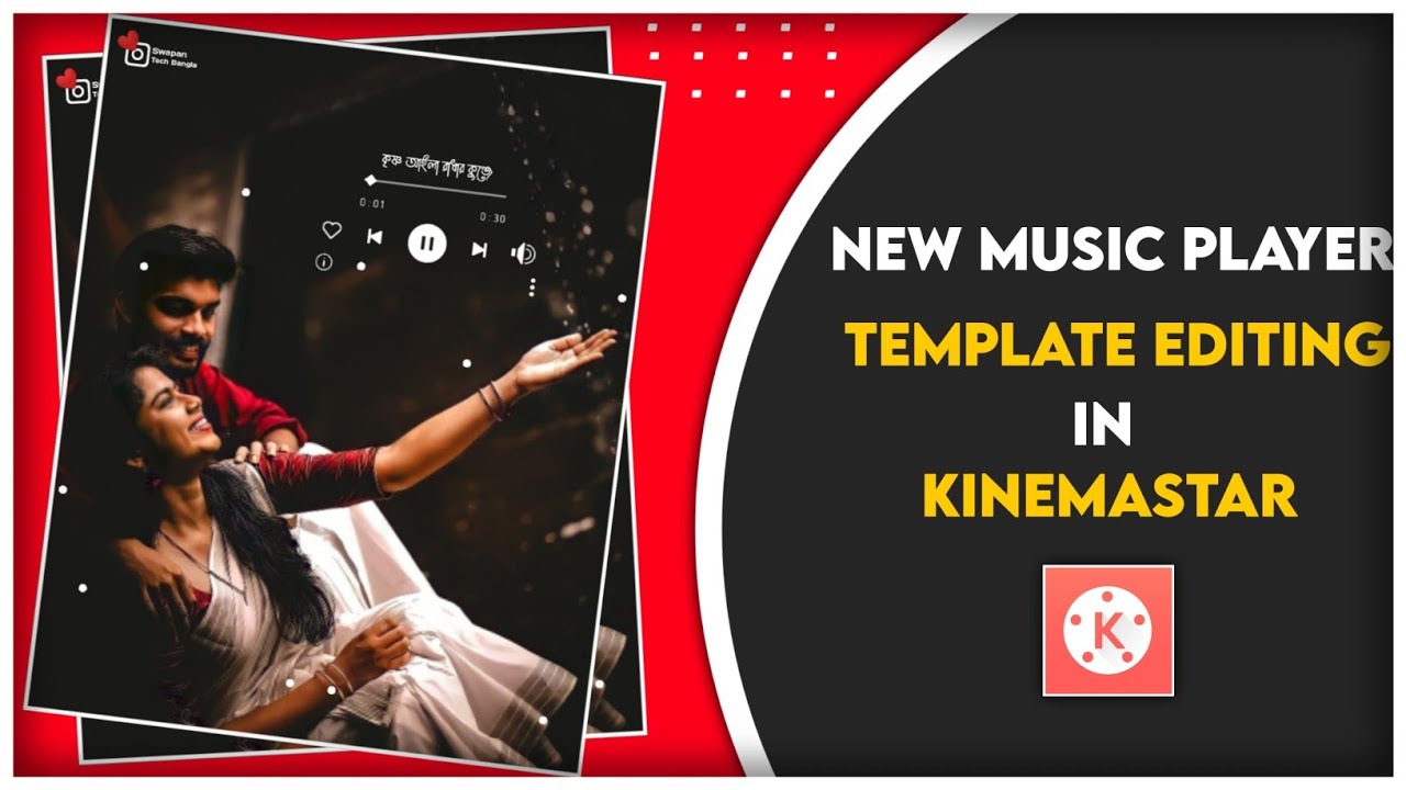 Trending Music Pleyer Edit In Kinemastar | Kinemastar Status Video Editing | Swapan Tech Bangla