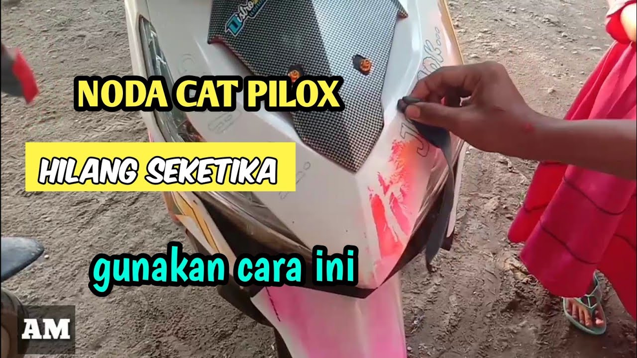 Cara menghilangkan noda bekas cat pilox YouTube