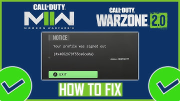 Fix Call of Duty Modern Warfare II Warzone 2 0 Your Profile Was Signed Out Error