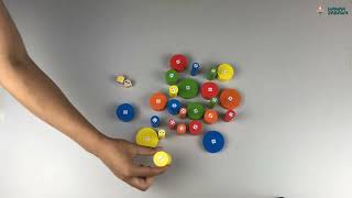 Beleduc Gra zręcznościowa Torreta Układanie wieży z drewnianych klocków 22451 - www.krainazabawy.pl screenshot 2