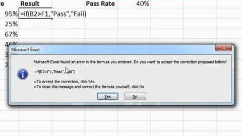 Learning Excel 2010 - Using the IF Statement in Excel