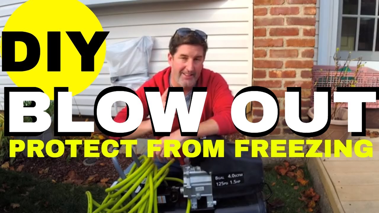 Winterize Sprinkler Blow Out YouTube