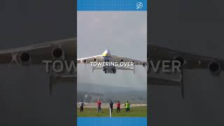 World's Largest Plane, Antonov AN-225, Touches Down in Jaw-Dropping Landing #shorts