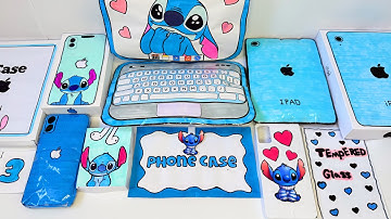 STITCH Apple Products unboxing! 💙 Iphone, AirPods, Ipad, MacBook unboxing