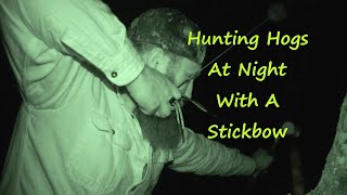Hunting Hogs At Night With A Stickbow