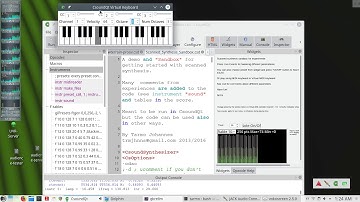 Alberti bass with scanned synthesis