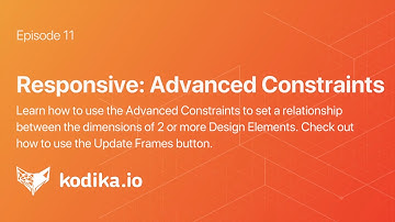 11-Responsive:Advanced Constraints | iOS App Development Tutorial