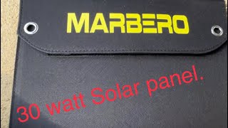 Marbero 30 watt folding solar panel