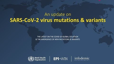 EPI-WIN webinar: SARS-CoV-2 variants