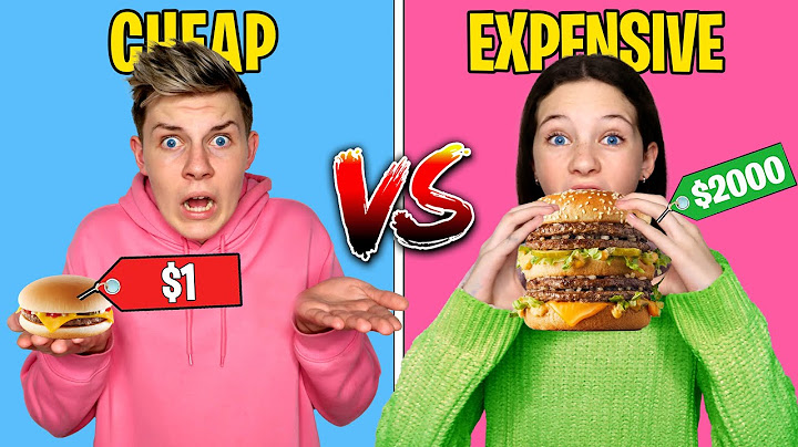 CHEAP VS EXPENSIVE FOOD CHALLENGE!