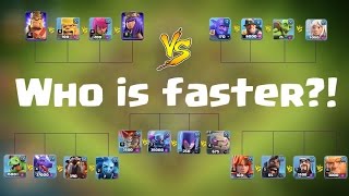 Clash of Clans | Who is FASTER?! | Race Tournament