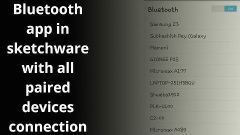 How to create a bluetooth app in sketchware