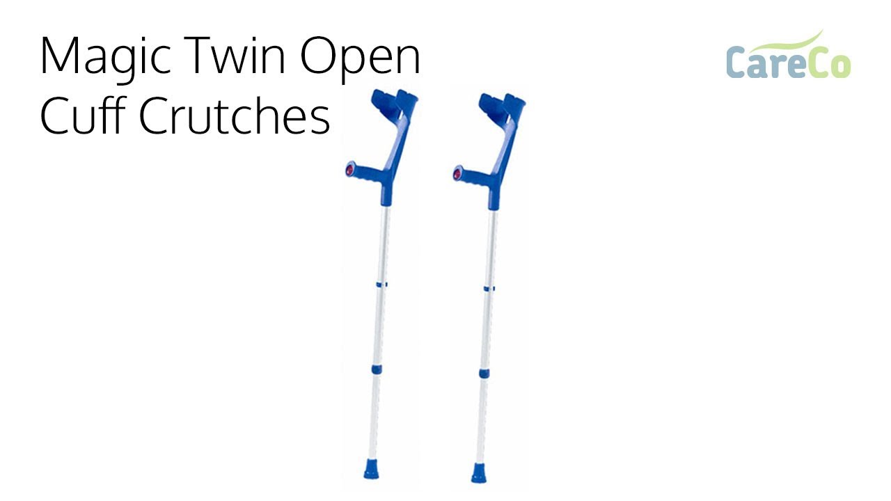 Magic Twin Open Cuff Crutches - YouTube CareCo