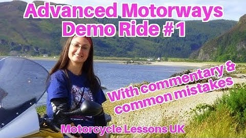Advanced Motorcycle Motorway Demonstration Ride #1, with commentary