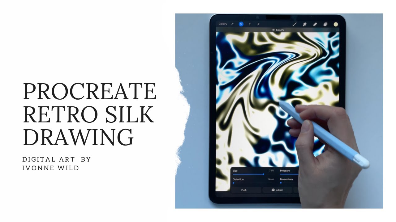 Procreate retro silk drawing 