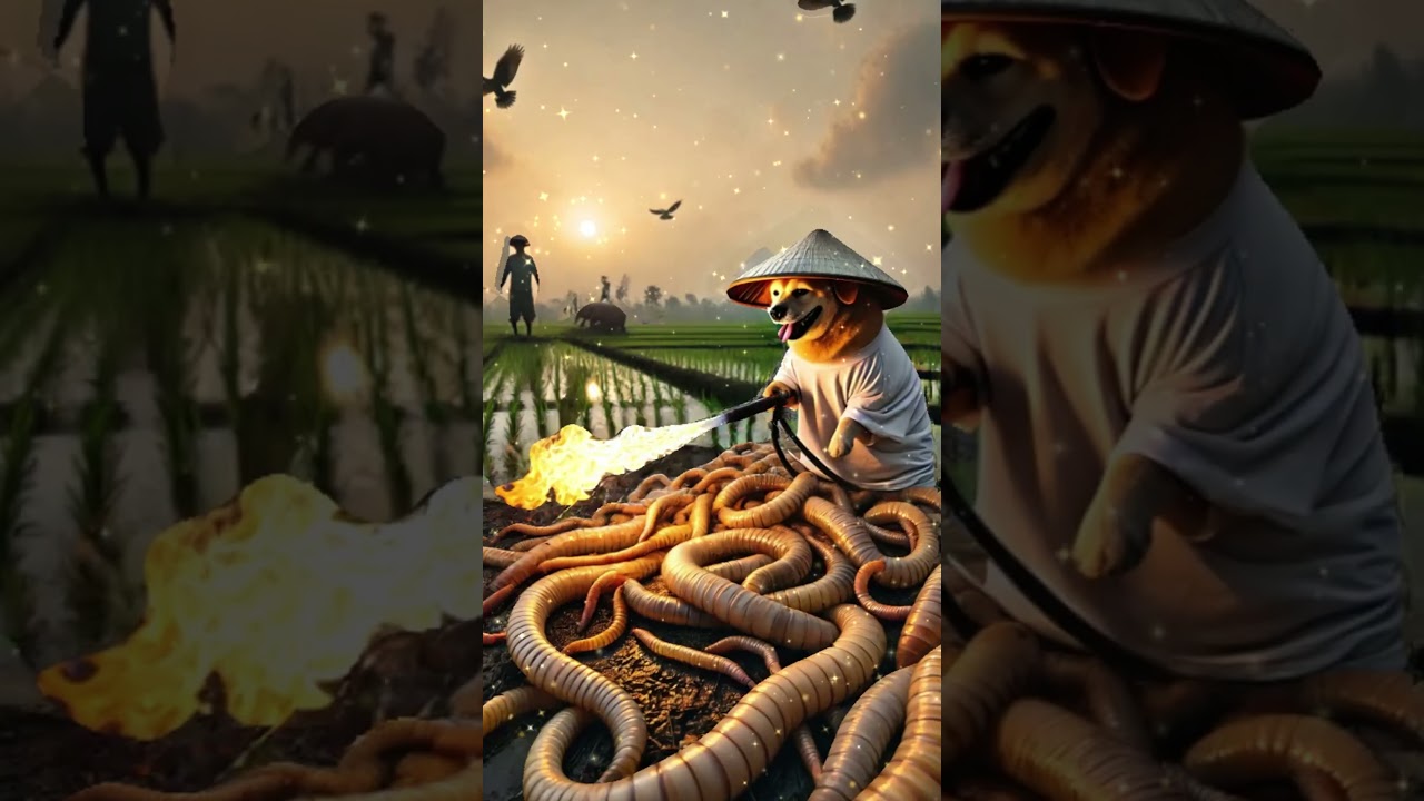 The Golden Dog and the Battle with the Giant Worms 